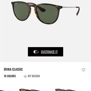 Ray-Ban Erica Classic Womens sunglasses